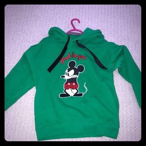 Green Micky Mouse hoodie (good condition)